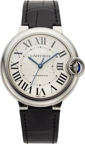 12002: Cartier Ballon Bleu 36 Stainless Steel Wristwatc