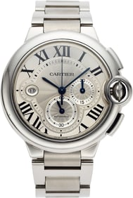 12004: Cartier Ballon Bleu Chronograph XL Reference 310