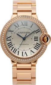 12016: Cartier Ballon Bleu 18K Rose Gold Wristwatch Ref
