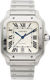 12024: Cartier Santos Stainless Steel Wristwatch Ref. W