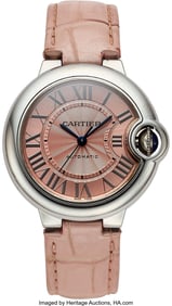 12027: Cartier Ballon Bleu 33mm Steel Wristwatch Case: