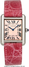 12035: Cartier Lady Tank Solo W5200000 Quartz Steel C