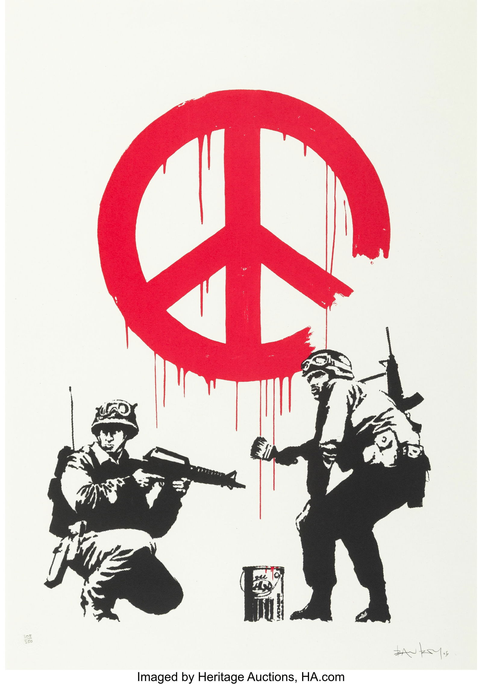 Banksy (b. 1974) CND, 2005 Screenprint in colors (1 of 2)