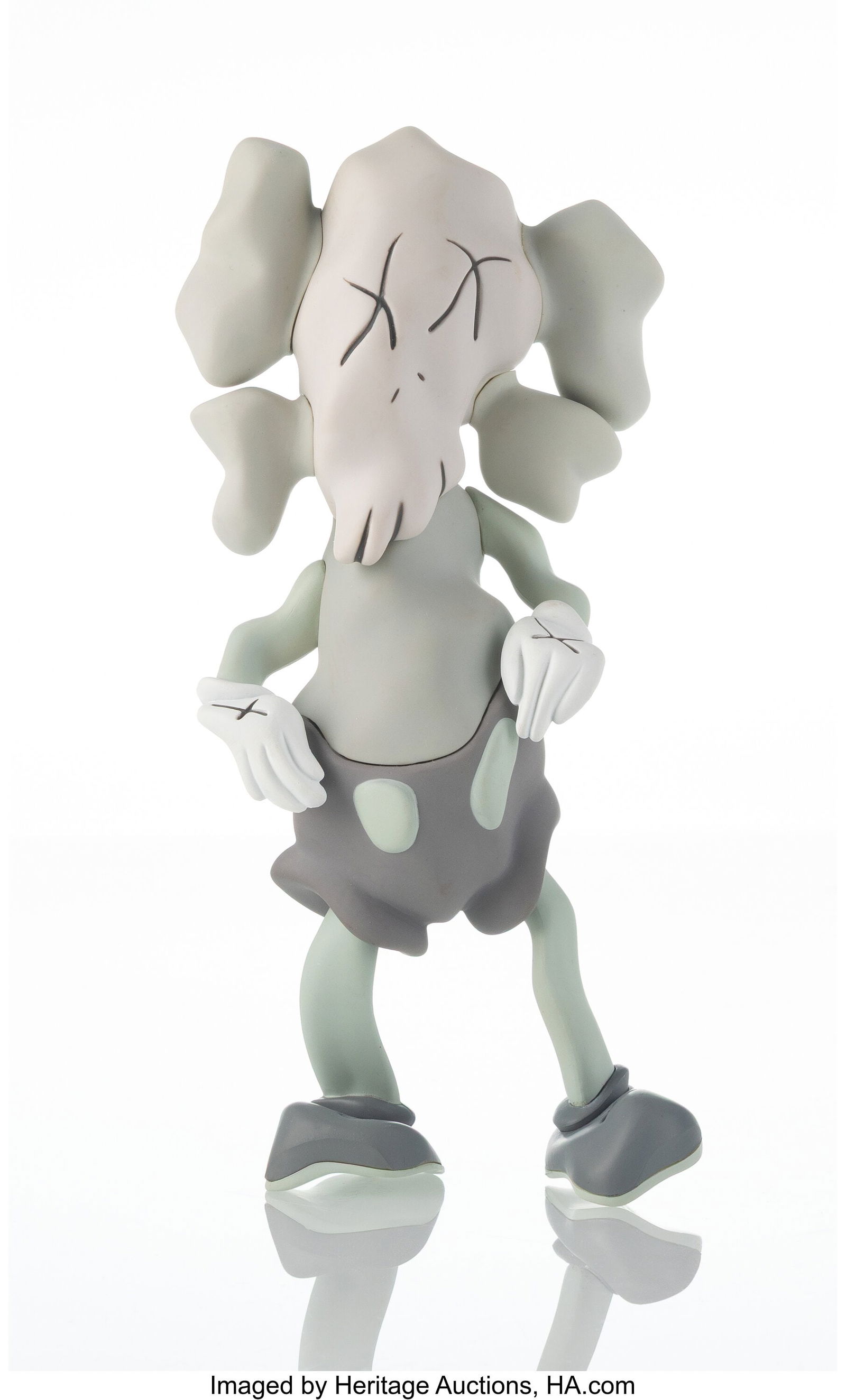 KAWS X Robert Lazzarini Companion (Grey), 2010 P: KAWS X Robert Lazzarini Companion (Grey), 2010 Painted cast vinyl 8-1/4 x 4 x 2-1/2 inches (21.0 x 10.2 x 6.3 cm) Stamped on underside of foot Pr