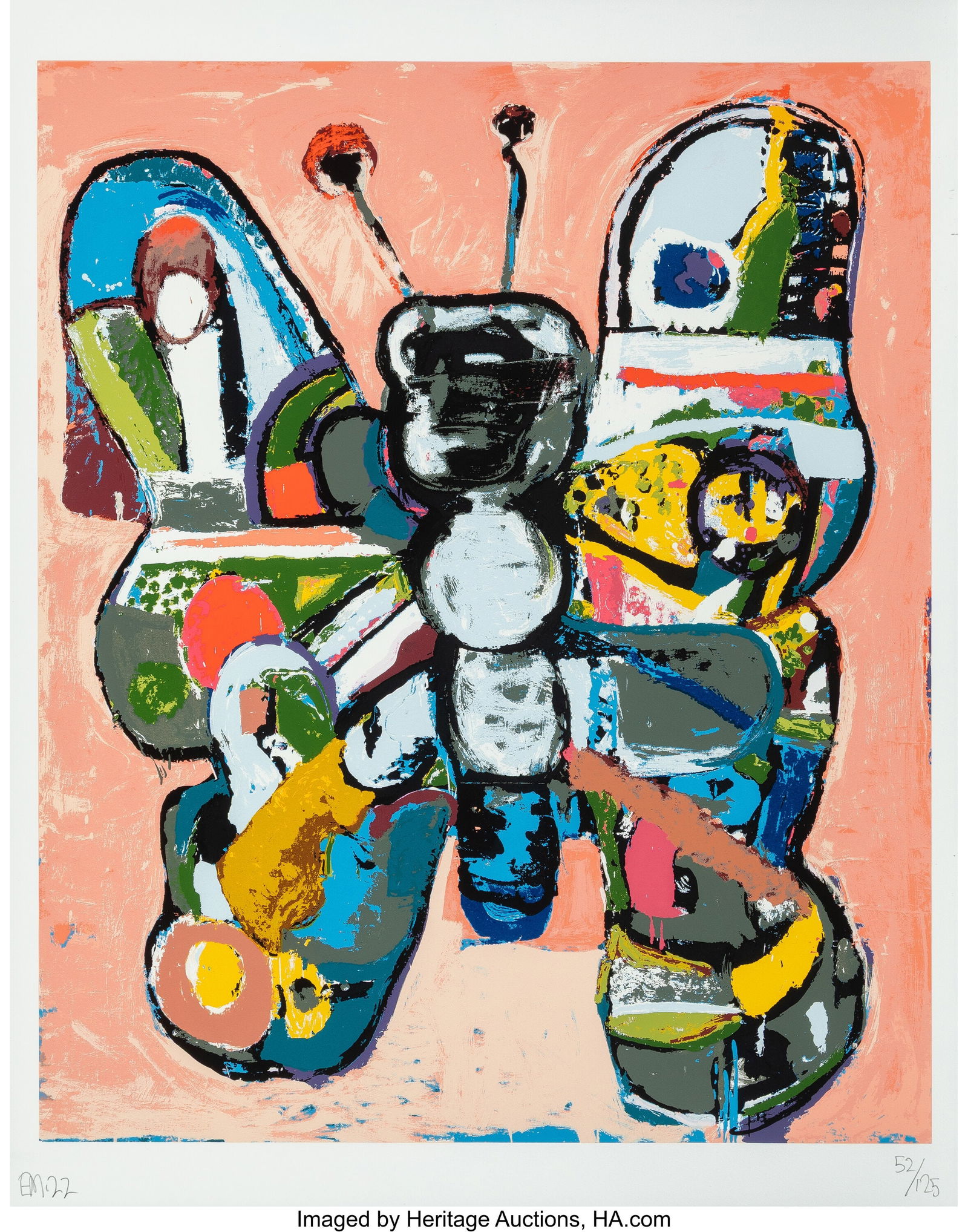 Eddie Martinez (b. 1977) GPBF, 2022 Screenprint (1 of 2)