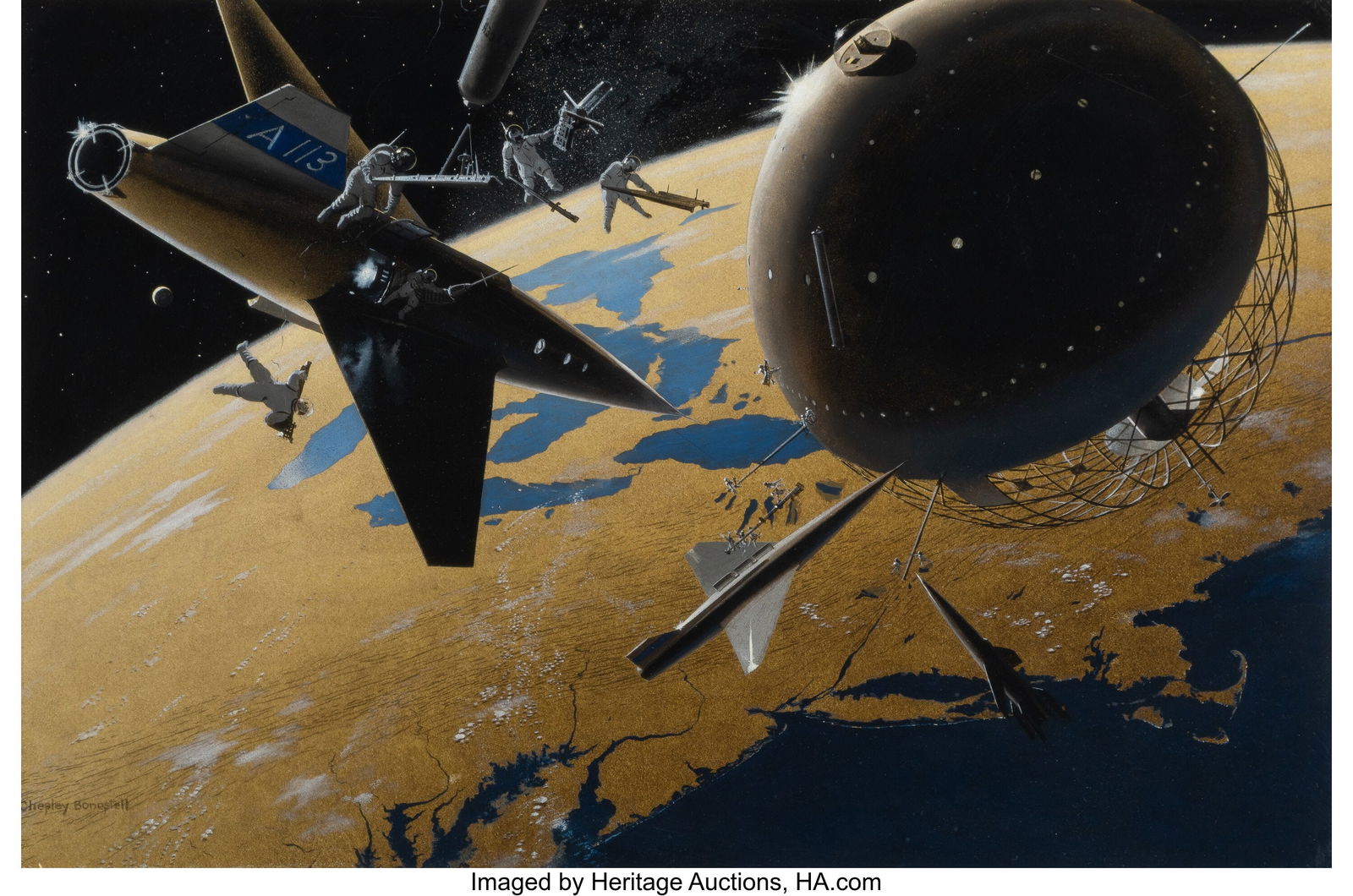 71001: Chesley Bonestell (American, 1888-1986) Space St