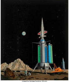 71004&colon; Chesley Bonestell &lpar;American&comma; 1888-1986&rpar; Unloadin