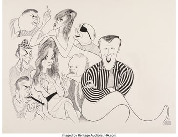 71071&colon; Al Hirschfeld &lpar;American&comma; 1903-2003&rpar; The David Fr