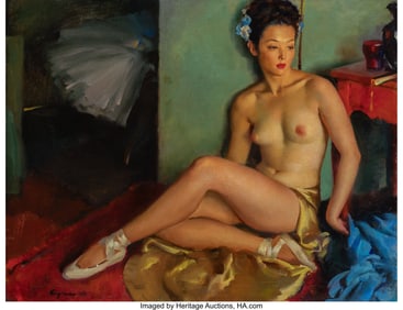 71120&colon; Gil Elvgren &lpar;American&comma; 1914-1980&rpar; Ballerina&comma; 194