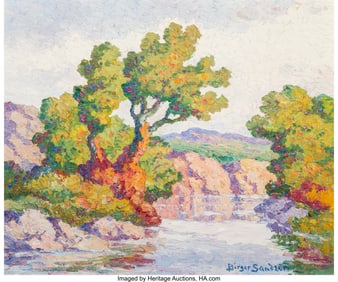 76028: Birger Sandzén (American, 1871-1954) Autumn Cho