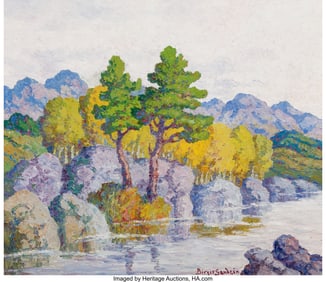 76029: Birger Sandzén (American, 1871-1954) Pine and A