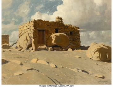 76035: James Swinnerton (American, 1875-1974) Old Hopi