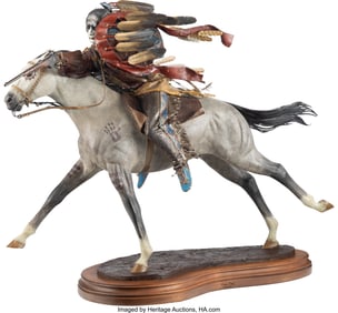 76046: Dave McGary (American, 1958-2013) Crow King, 200