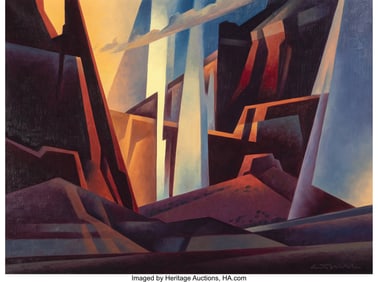 76053: Ed Mell (American, 1942-2024) Renewal, 2001 Oil