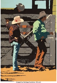 76055: Bill Schenck (American, b. 1947) 8, 1979 Oil on