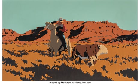 76056: Bill Schenck (American, b. 1947) The Hereford Bu