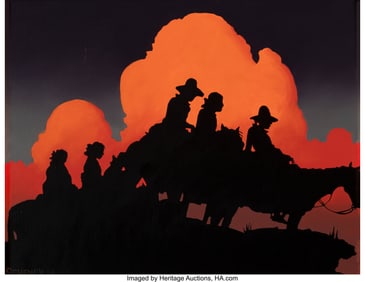 76057: Bill Schenck (American, b. 1947) Riders on the R