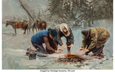 76080: Oleg Stavrowsky (Russian/American, b. 1927) Cold