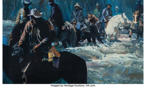 76081: Oleg Stavrowsky (American, 1927-2020) River Rats