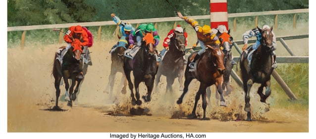 76086: Oleg Stavrowsky (American, 1927-2020) Smokin' Oi