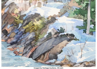 76147&colon; George Harkins &lpar;American&comma; b&period; 1934&rpar; Winter Creeks