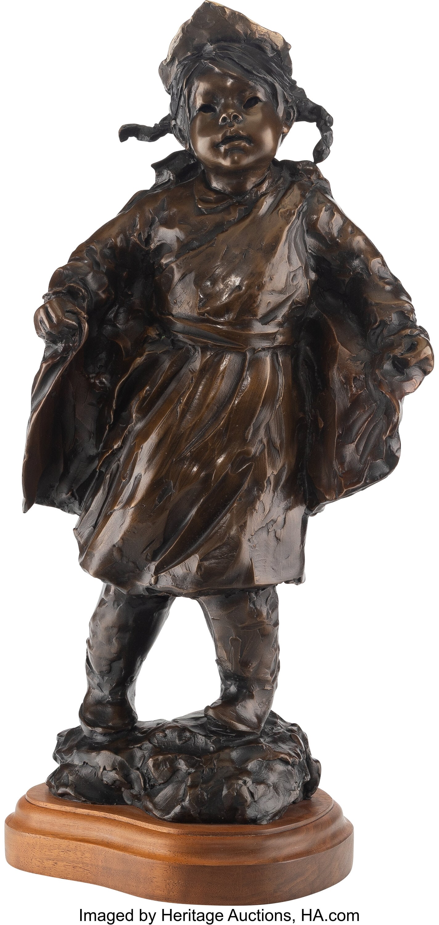 Glenna Goodacre (American, 1939-2020) Tigua Prin: Glenna Goodacre (American, 1939-2020) Tigua Princess, 1986 Bronze 18 inches (45.7 cm) high on a 1-3/4 inch (4.4 cm) high wood base Ed&period