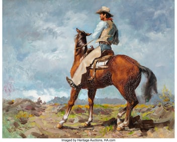 76220&colon; Clair V&period; Fry &lpar;American&comma; 1901-1995&rpar; Western Trail