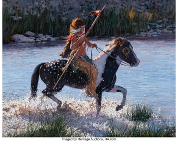 76257&colon; Nathan Solano &lpar;American&comma; b&period; 1950&rpar; The War Pony&comma; 