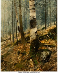 76260&colon; Michael Coleman &lpar;American&comma; b&period; 1946&rpar; Wooded Scene