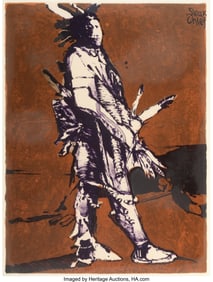 76272&colon; Fritz Scholder &lpar;American&comma; 1937-2005&rpar; Sioux Chief