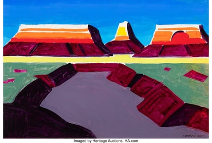 76279&colon; Conrad Buff &lpar;American&comma; 1886-1975&rpar; Mesa Oil on bo