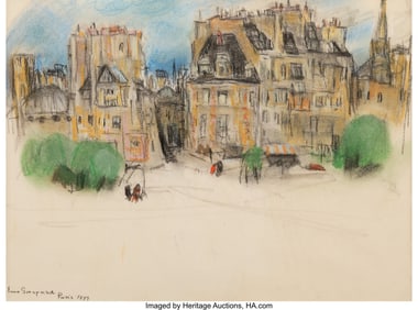 76289&colon; Leon Gaspard &lpar;Russian&sol;American&comma; 1882-1964&rpar; Along