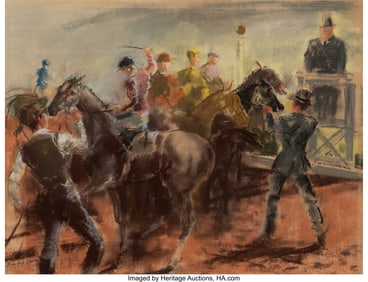 76294&colon; Randall Davey &lpar;American&comma; 1887-1964&rpar; Jockeys on H