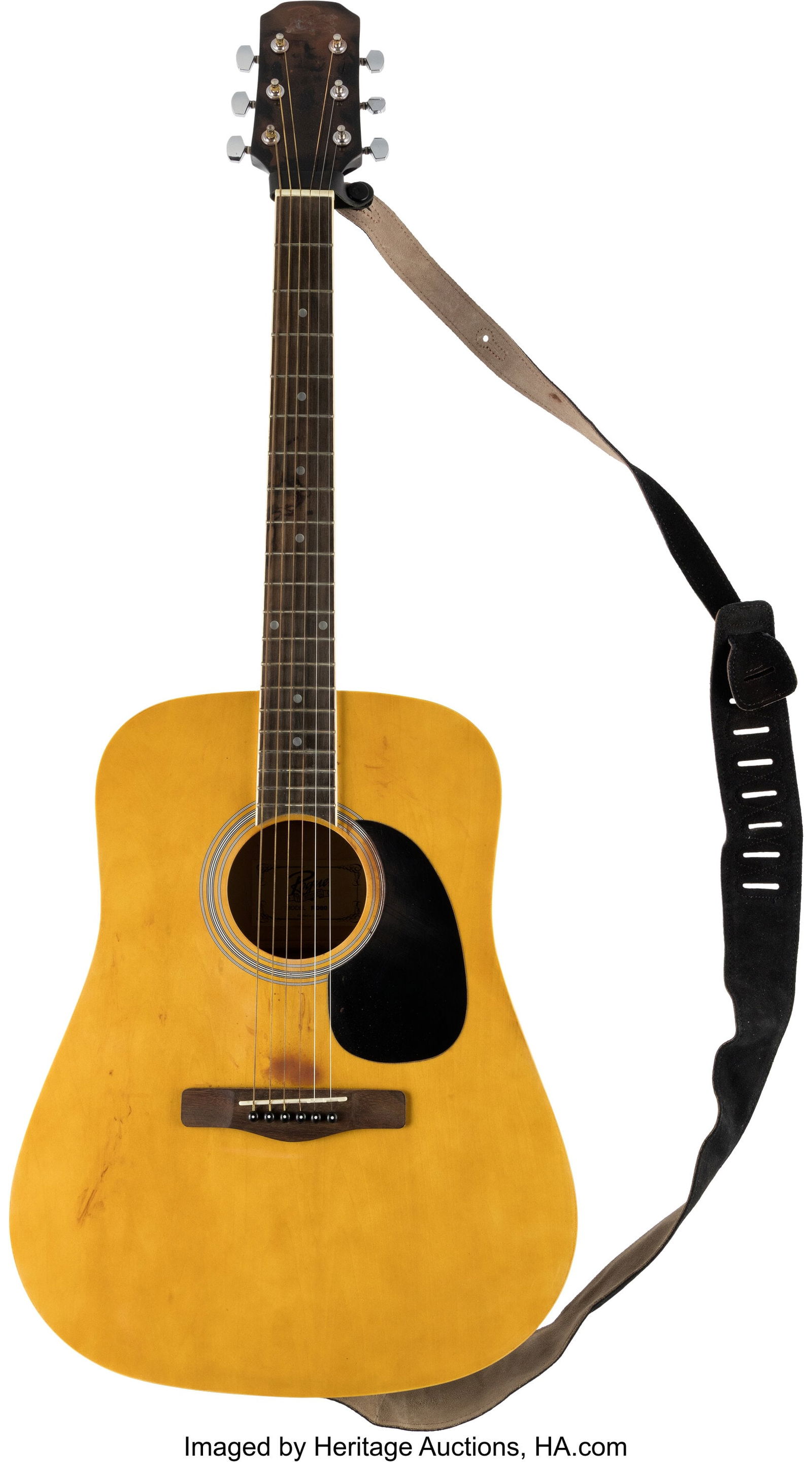 Glenn Rhee (Steven Yeun), Guitar and Case from T: Glenn Rhee (Steven Yeun), Guitar and Case from The Walking Dead (AMC 2010-2022, Season 2). Original group of (3) props including (1) Rogue RD