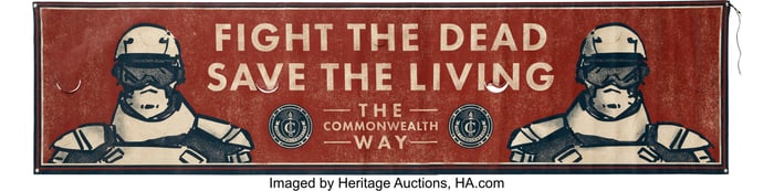 11659&colon; Commonwealth Community&comma; Pair of Propaganda Banne