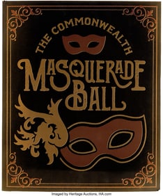 11690&colon; Pair of Masquerade Ball Signs from The Walking D