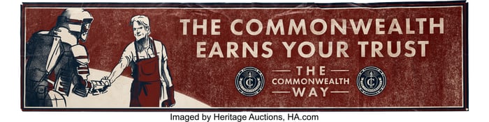 11712&colon; Commonwealth Community&comma; Pair of Propaganda Banne