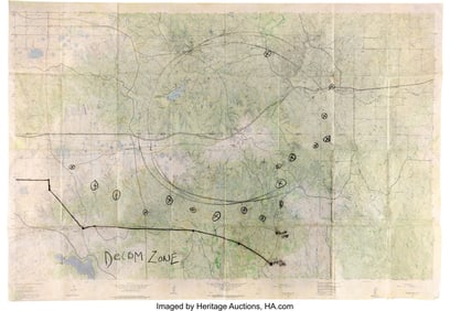 11769&colon; Pair of Maps from Fear the Walking Dead &lpar;AMC 201