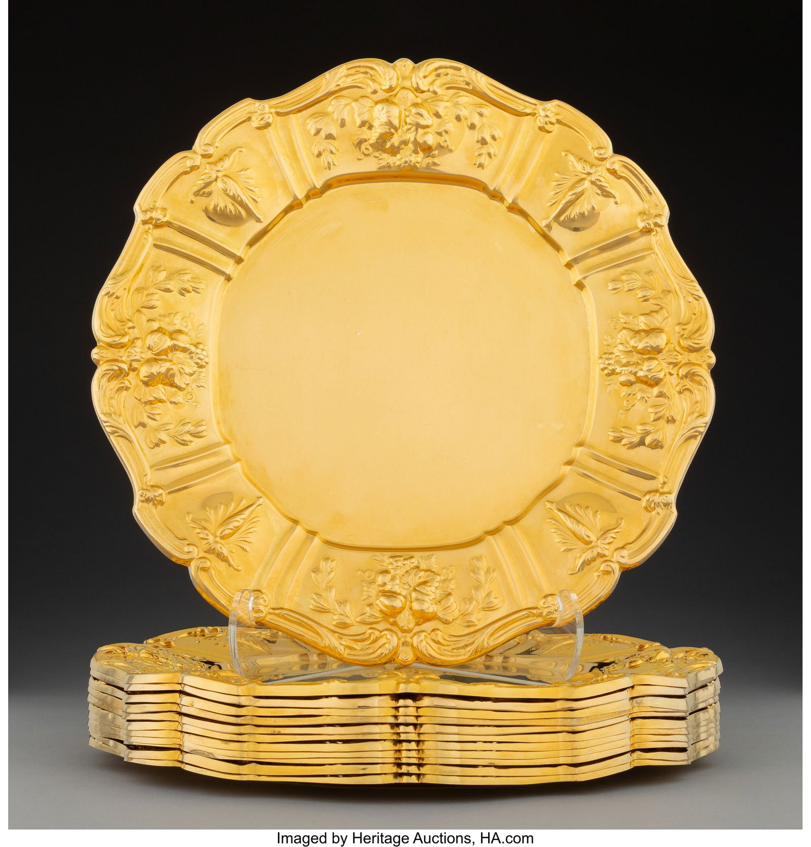 Twelve Reed & Barton Francis I Pattern Gilt Silv (1 of 4)