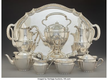 74150: An Eight-Piece Tiffany & Co. Silver Tea & Coffee