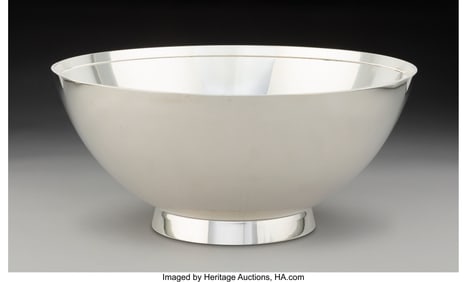 74186: A Large Tiffany & Co. Silver Punch Bowl, New Yor