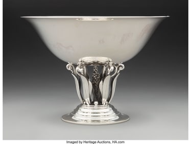 74198: A Georg Jensen & Wendel AS No. 196 Silver Footed