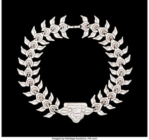 74204: A Los Castillo Silver Necklace, Taxco, Mexico, 1