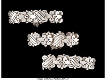 74212: A Collection of Three Hector Aguilar Silver Brac