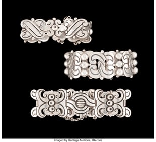 74213: A Collection of Three Hector Aguilar Silver Brac