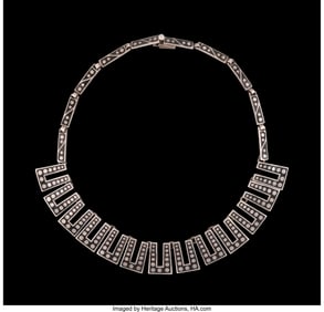 74228: A Margot de Taxco Enameled Silver Necklace, Taxc