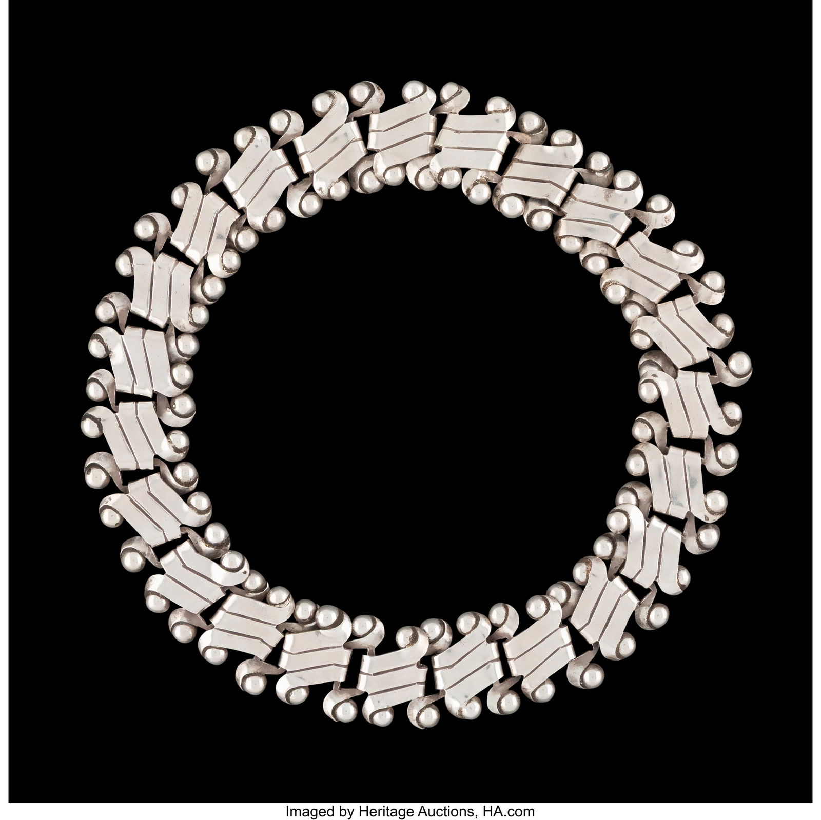 A William Spratling Silver Necklace, Taxco, Mexi (1 of 2)