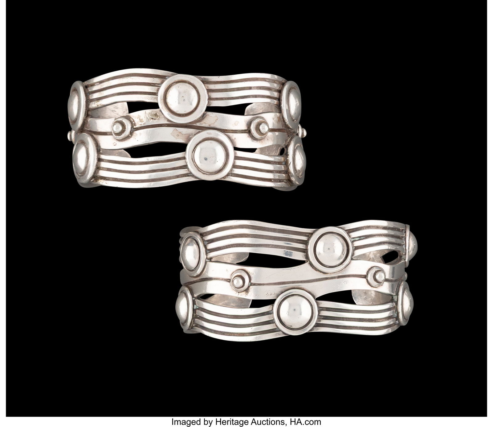 A Pair of William Spratling River of Life Silver (1 of 2)