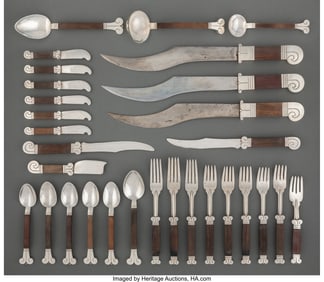 74236: A Thirty-Piece Set of Hector Aguilar Aztec Patte