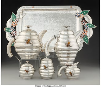 74239: An Eight-Piece Emilia Castillo Silver, Silver-Pl